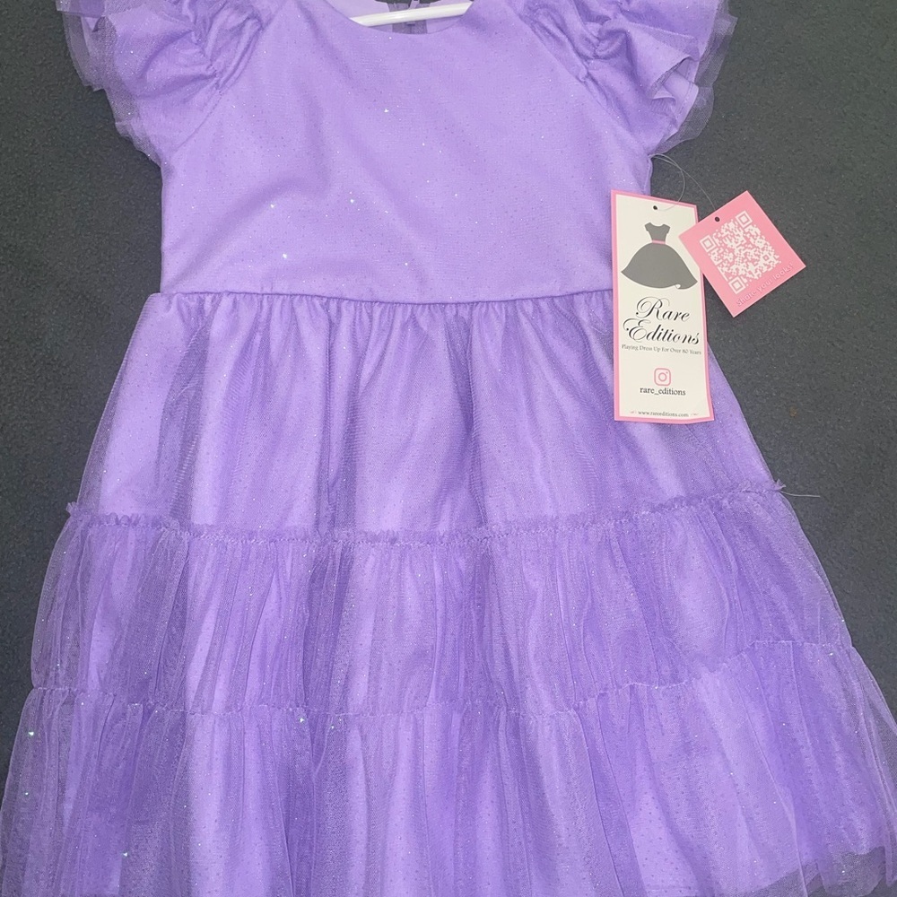 Rare Editions Lavender Tulle Dress